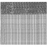 BestLivings 2er Pack Fadenvorhang 90x240 anthrazit - silbergrau