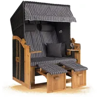 Strandkorb Hanse Strandkorb Volllieger Anthrazit - 120cm breit, ideal