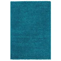 Vimoda Teppich Prime Shaggy Hochflor Langflor Einfarbig Modern Türkis