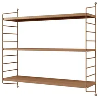 [en.casa] Modulares Wandregal Strängnäs Hellbraun