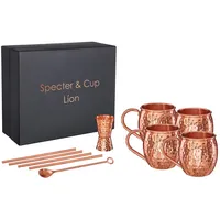 Specter Kupferbecher 4er Set 0,5 l Orange