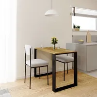 AKKE Alteiche LOFT Tisch mit schwarze beine LxBxH: 90x60x75