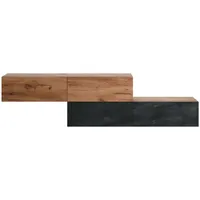 Planetmöbel Flur Möbel Garderobe Hängeschrank 2X 140 cm Gold