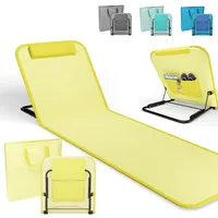 Onbest Strandliege 165 cm lang - mit Verstellbarer Rückenlehne