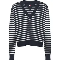 Tommy Jeans Strickpullover »TJW ESSENTIAL VNECK SWEATER EXT«, mit