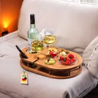 Pegsen Weinbar für die Couch in Eiche mit 4