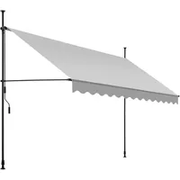 Tectake tectake® Klemmmarkise mit Handkurbel, höhenverstellbar - 350 x