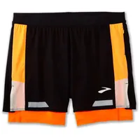 Brooks Herren Run Visible 5" 2in1 Short 2.0 schwarz