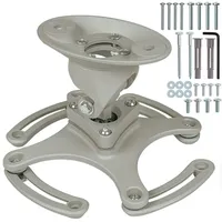 Tectake tectake® Universal Beamer-Deckenhalterung, aus Aluminium, Belastbarkeit 30 kg,