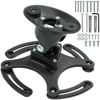 Tectake tectake® Universal Beamer-Deckenhalterung, aus Aluminium, Belastbarkeit 30 kg,