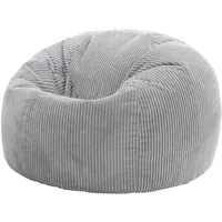 I.C.O.N. icon Sitzsack Cord, Grau, Sitzsack Erwachsene mit Füllung,