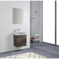 Evenes Gästebad-Set Mini 50, weiß Hochglanz 500 x 620