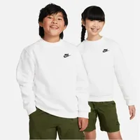 Nike Sportswear Club Fleece Sweatshirt Kinder 100 white/black M