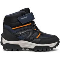 GEOX J Himalaya Boy B ABX Ankle Boot, Navy/Black,