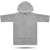 Normani Kinder langarm Poncho Pichilemu in Grau | Gr.:
