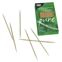 Papstar Pure Zahnstocher Holz rund 8 cm | 100