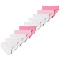 SCHIESSER Slip Kids Girls 95/5 Organic Cotton in Weiß/Rosa-922