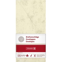 Brunnen 105141311 Briefumschlag Universalpapier Marmor, DIN lang, 80 g/m2,