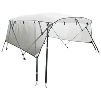 VidaXL 3-Bow Bimini-Top mit Mesh-Seitenteilen 183x(170-182)x137 cm
