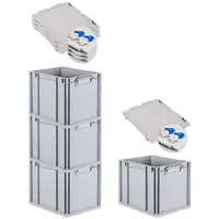 Proregal SuperSparSet 4x Eurobox NextGen Grip mit Scharnierdeckel und