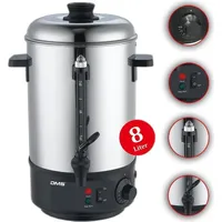 DMS 8 L Glühweinkocher Glühweinautomat Wasserkocher Heißwasserspender Kocher TK-8