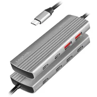 Logilink UA0414 7 Port USB 3.2 Gen2 Hub, 2x