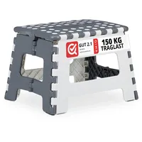 Relaxdays Klapphocker faltbar, Camping Hocker, Kinder Badhocker, bis 150