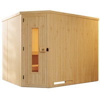 Weka Elementsauna Varberg 4 Familiensauna - 68 mm Massivholztür
