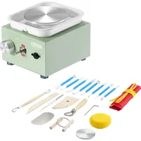 Vevor Mini-Töpferscheibe, 0–320 U/min, einstellbare Geschwindigkeit, abnehmbare Beckenformmaschine, 2,56