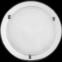 Rabalux Ufo, Wand- und Deckenleuchte Chrom/Opal