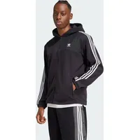 Adidas Adicolor 3-Streifen Teddy Fleece Reißverschlusspullover Black L