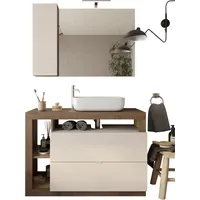WELLTIME »Hamburg, Badezimmerset 2tlg. Breite 110 cm, Badmöbel, Waschtisch