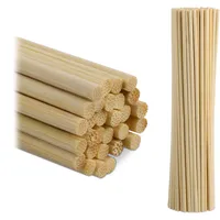 Relaxdays Bambusstäbe, 200er Set, 30 cm, Bambusstöcke zum Basteln,