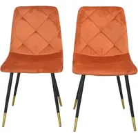 Hofmann Living And More Polsterstuhl Polyester orange 2er Set