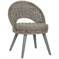 VidaXL Sessel Sessel Kubu-Rattan Grau (1-St) grau