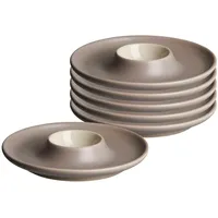 Ritzenhoff & Breker Jasper Eierteller 6er Set taupe