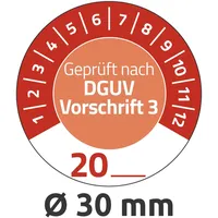 Avery Zweckform 80 AVERY Zweckform Prüfplaketten 7907 rot 30,0