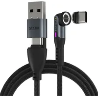Statik 360Pro braided rotating 3 magn. tips 6-in-1 Cable