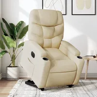 VidaXL Relaxsessel mit Aufstehhilfe Elektrisch Creme 146 x 78