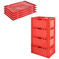TSGPS Kingpower - Fleischkiste E3 mit Deckeln Fleischkiste Rot