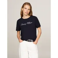 Tommy Hilfiger Script Kurzarm-T-Shirt Nos Desert Sky 2XL