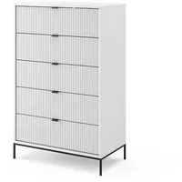 Vicco Kommode Eliza Weiß, 76 x 120 cm mit