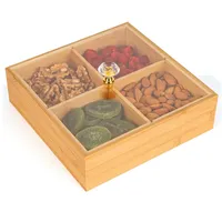 Belle Vous Aufbewahrungsbox 22 x 22 cm 4-tlg. Holz