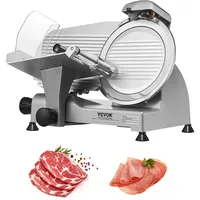 Vevor Kommerzieller Fleisch Allesschneider 340 W, Elektrische Aufschnittmaschine Lebensmittelschneider
