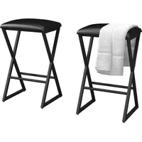 Vicco Barhocker-Set Vault, Schwarz 30 x 40 cm 2er