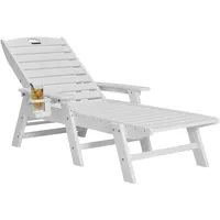 Vevor Sonnenliege, Liegestuhl Relaxliege Strandliege Liege HDPE bis 204kg
