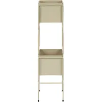 Beliani Blumentopfständer Beige