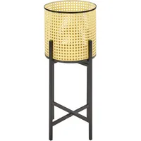 Beliani Blumentopf mit Beinen FALLOPIA Metall 25 cm Beige