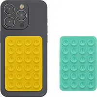 Kwmobile 2X Silikon Saugnapf Handyhalterung - Handy Halter selbstklebend
