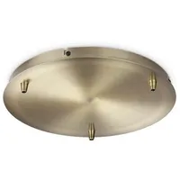 Ideal Lux Baldachin, rund, Ø 30cm, 3-fach, Messing IDEA-285610
